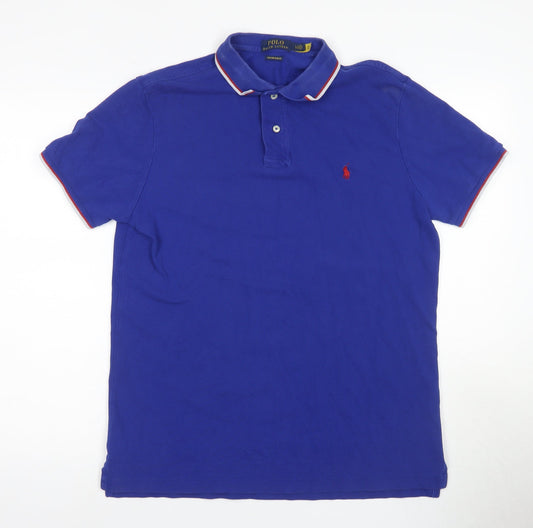 Ralph Lauren Men's Blue Slim Fit Polo Shirt