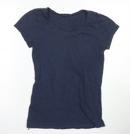 GAP Girls Blue T-Shirt, Size 14-15 Years, Basic Scoop Neck