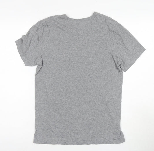 BOSS Men's Grey Short Sleeve Crew Neck T-Shirt, Size S