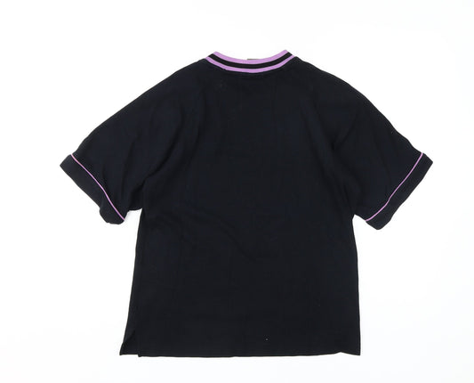 Nike Women's Black V-Neck Ringer T-Shirt Size S