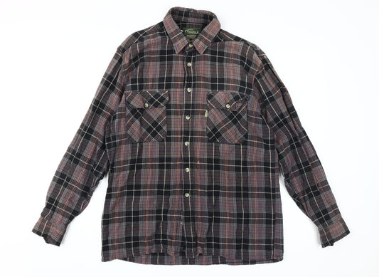 Champion Men's Multicoloured Plaid Shirt Size L