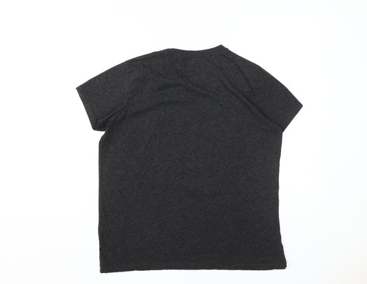 Unisex Adultss UK Size S Marvel Black Polyester Blend T-Shirt