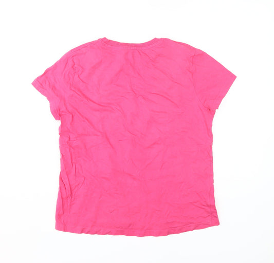 Disney Women's Pink Mickey Mouse T-Shirt - Size S