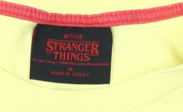Stranger Things Unisex Yellow T-Shirt M - Casual Style