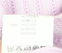 Additional view of Canda Men's Pink Striped T-Shirt L