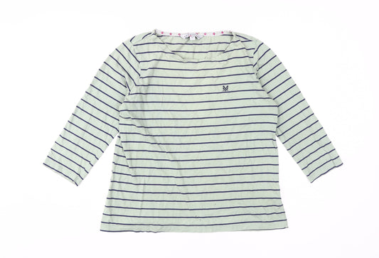 Womens UK Size 12 Crew Clothing Co. Blue 100% Cotton T-Shirt