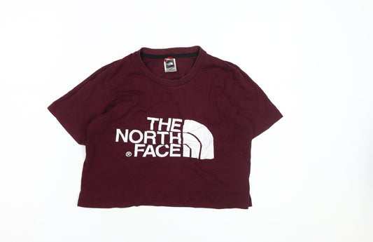 The North Face Women's Red XS Cropped T-Shirt