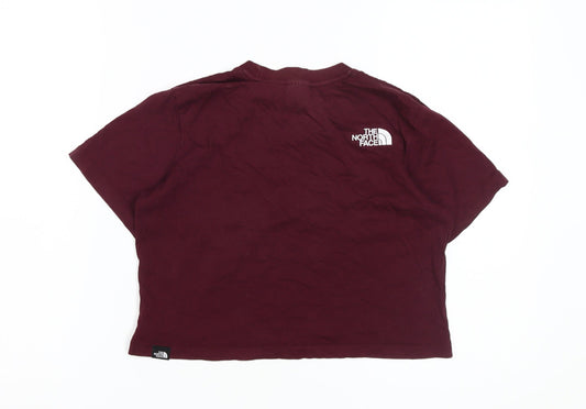 The North Face Women's Red XS Cropped T-Shirt