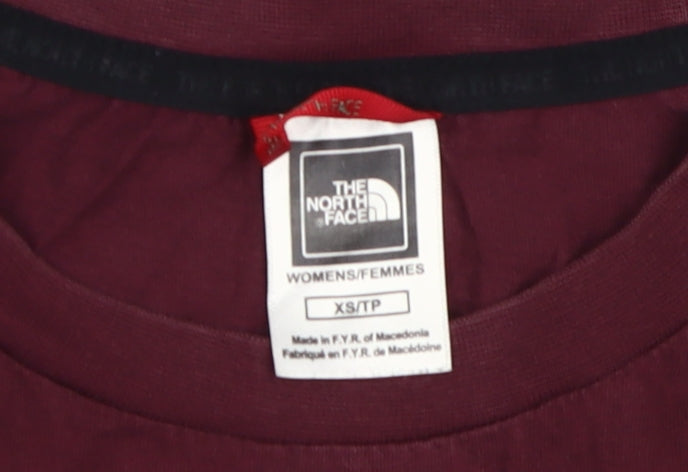 The North Face Women's Red XS Cropped T-Shirt