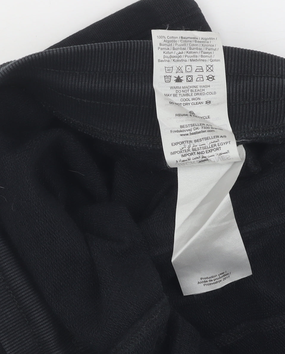 Jack & Jones Men's Black Sweat Shorts Size S