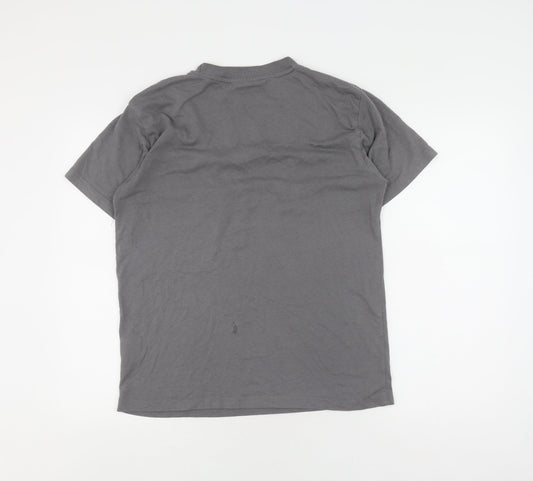 Voi London Men's Grey M T-Shirt with Logo