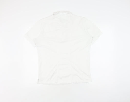Emsmorn Unisex White Polo Shirt Size 12