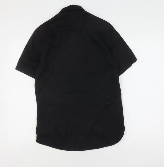 ASOS Men's Small Black Button-Up Casual Shirt