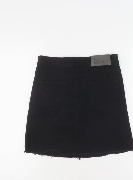 Voi Jeans Co. Women's Black Mini Skirt Size 10