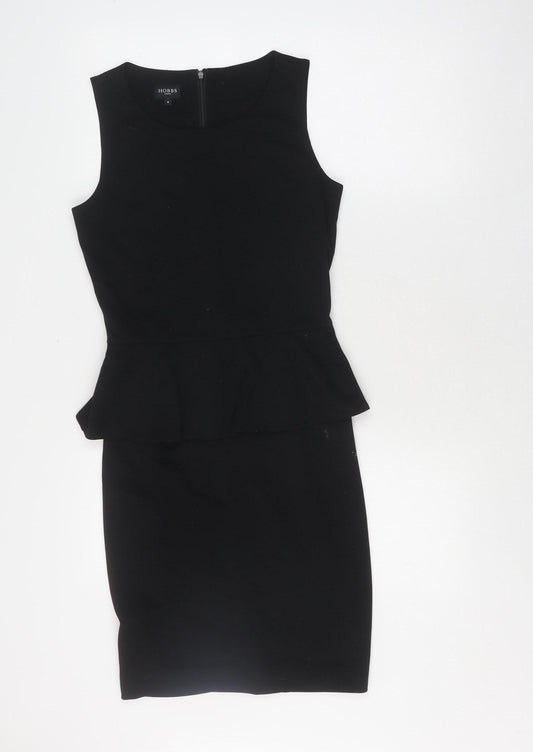 Hobbs Women's Black Pencil Dress, Size 8, Formal