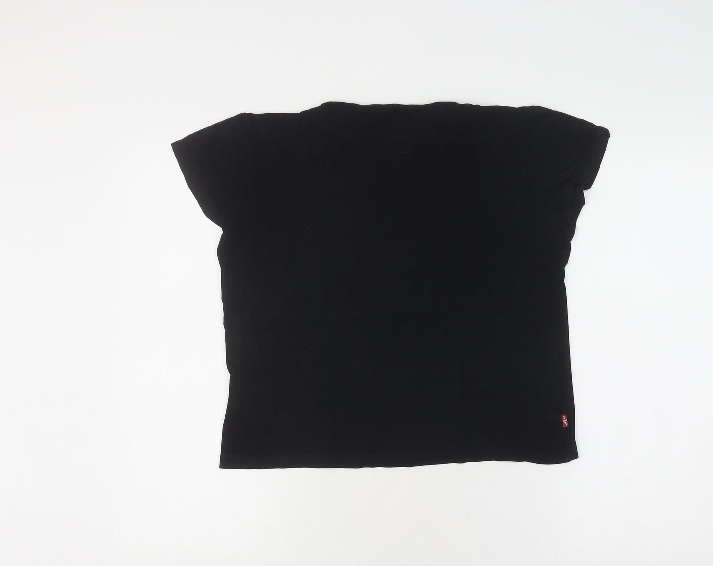 Levi's Black Teen T-Shirt Size 10 Cap Sleeve Stretch
