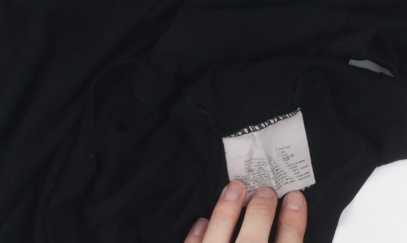 Levi's Black Teen T-Shirt Size 10 Cap Sleeve Stretch