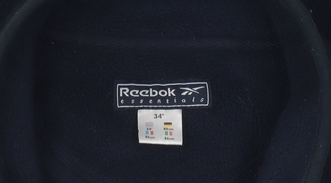 Reebok Men's Blue Fleece Waistcoat, Size 34, Full Zip