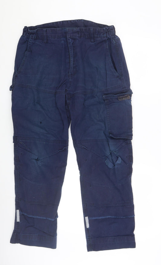 Portwest Men's Blue Cargo Jeans Size 34