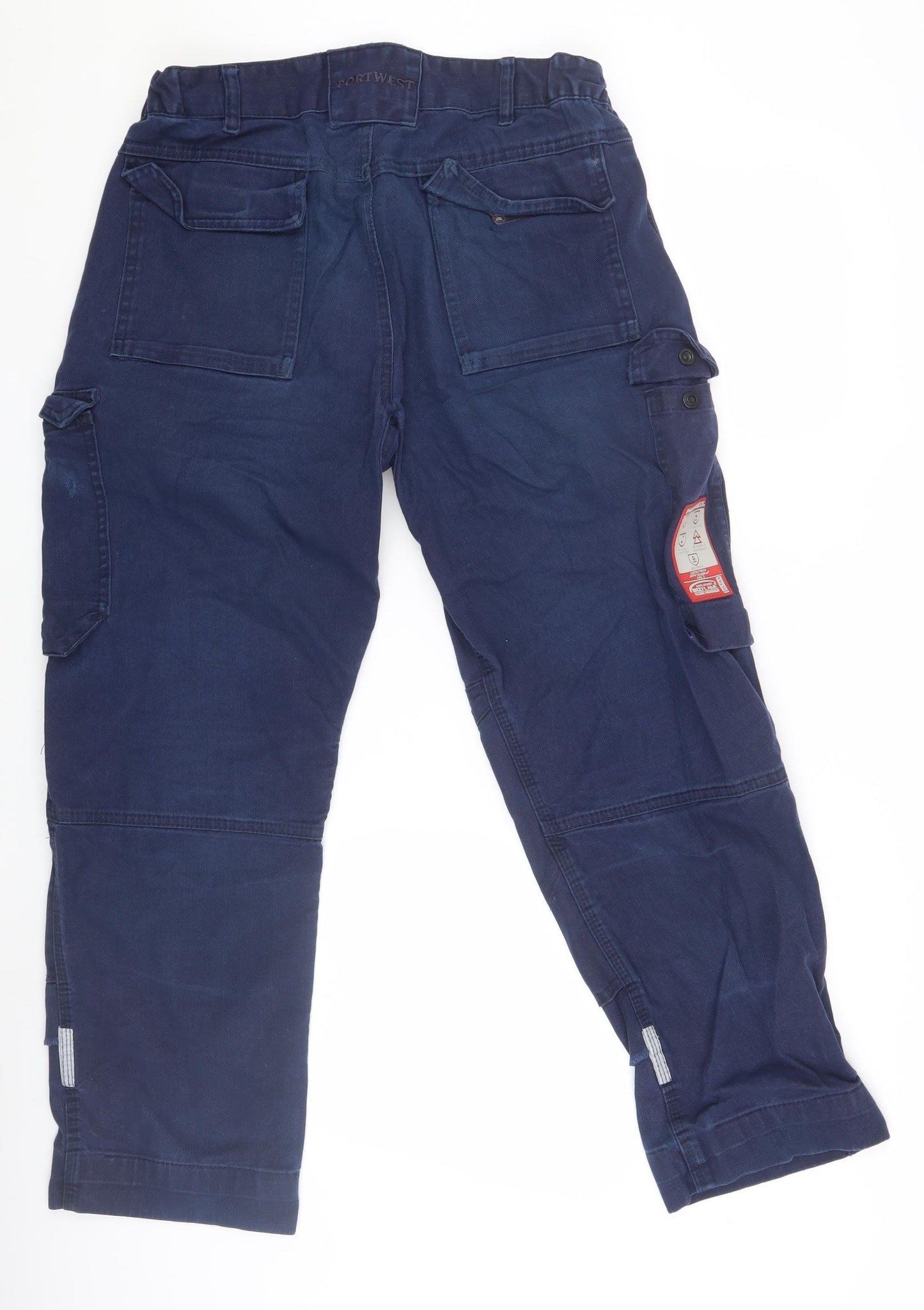 Portwest Men's Blue Cargo Jeans Size 34