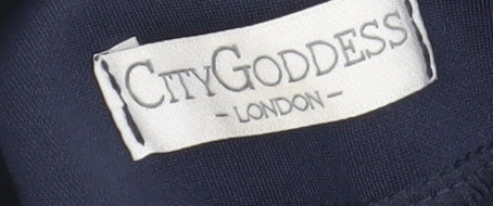 City Goddess Women's Blue Lace Bodycon Dress Size 8