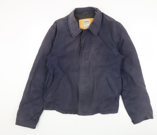 Timberland Men's Blue Waterproof Jacket Large