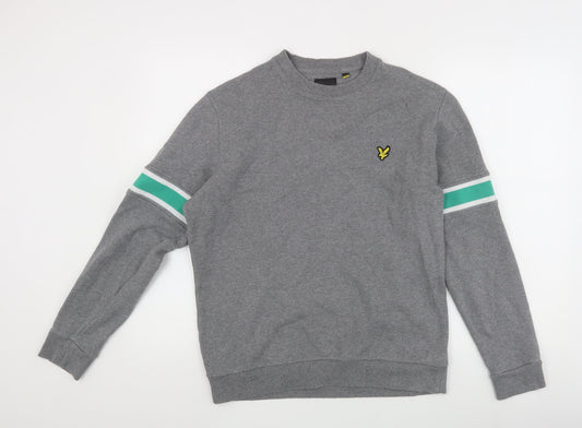Lyle & Scott Men's Grey Pullover Sweatshirt L