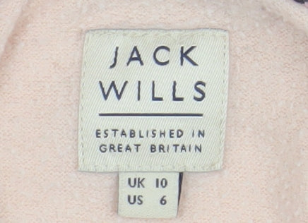 Jack Wills Women's Pink Pullover Hoodie Size 10
