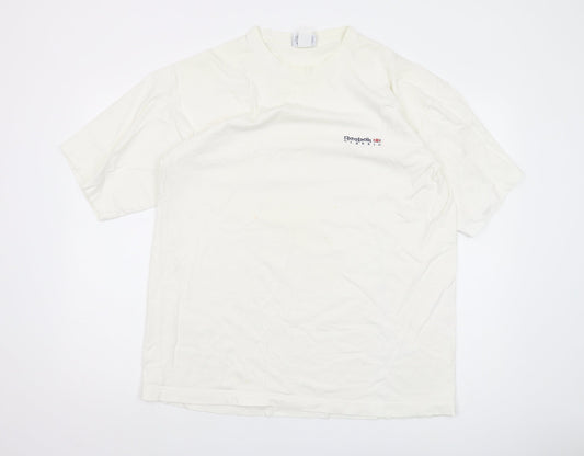 Reebok Men’s White XL T-Shirt Cotton Jersey Logo