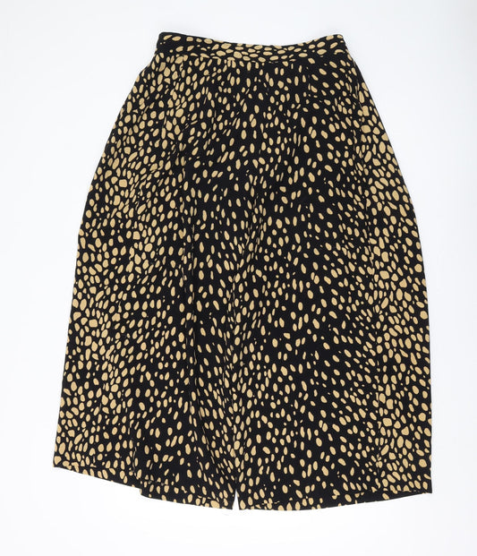 Whistles Women’s Black Animal Print Trousers Size 8