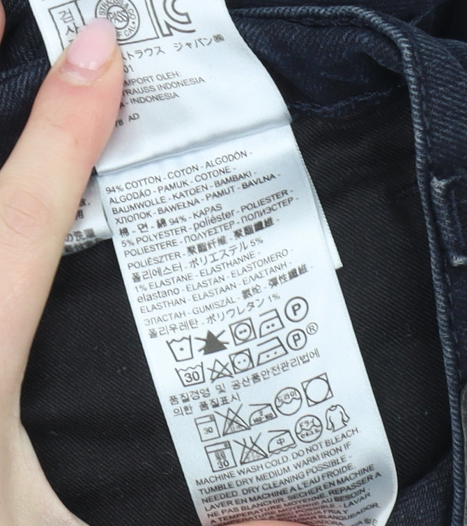 Levi Strauss Men's Black Slim Jeans, Size 32