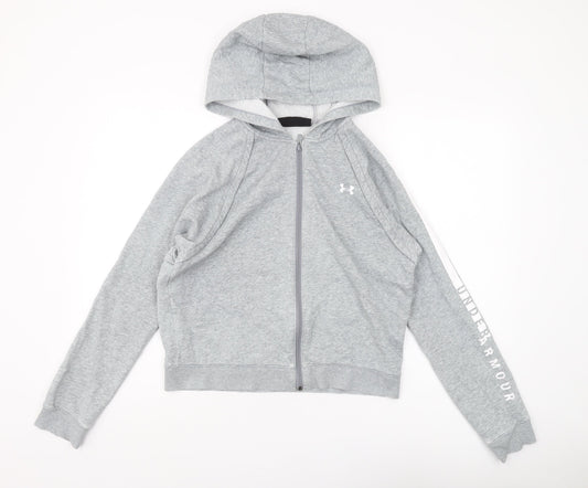 Under Armour Women's Grey Full Zip Hoodie M