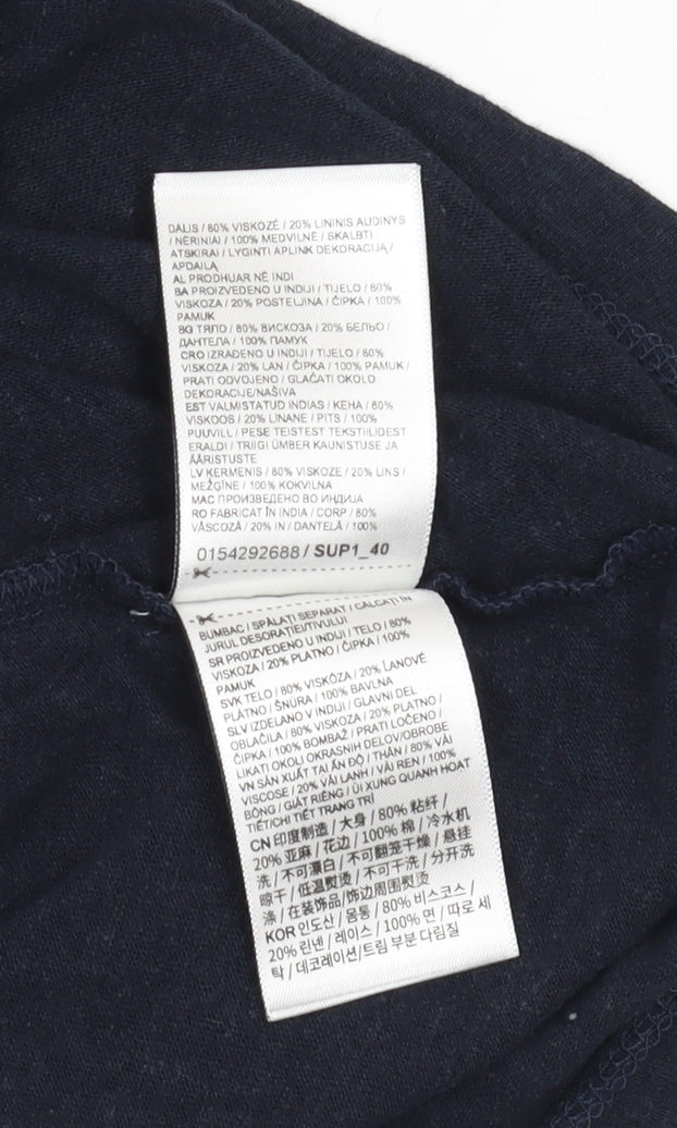 Superdry Women's Black Sleeveless Tank Top Size 10