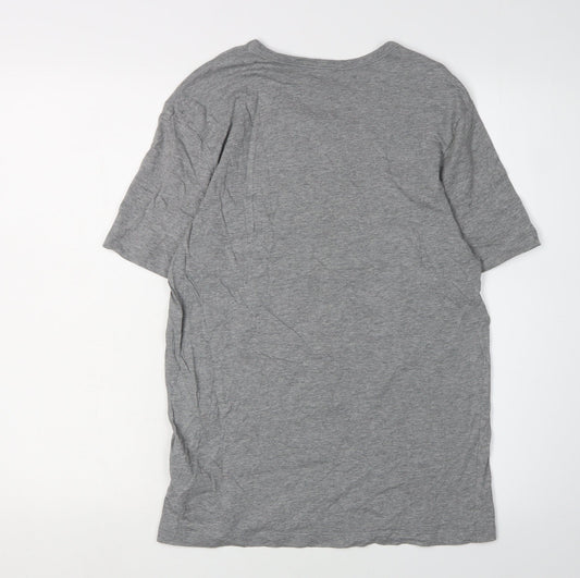 Boss Men's Grey Short Sleeve T-Shirt, Size S