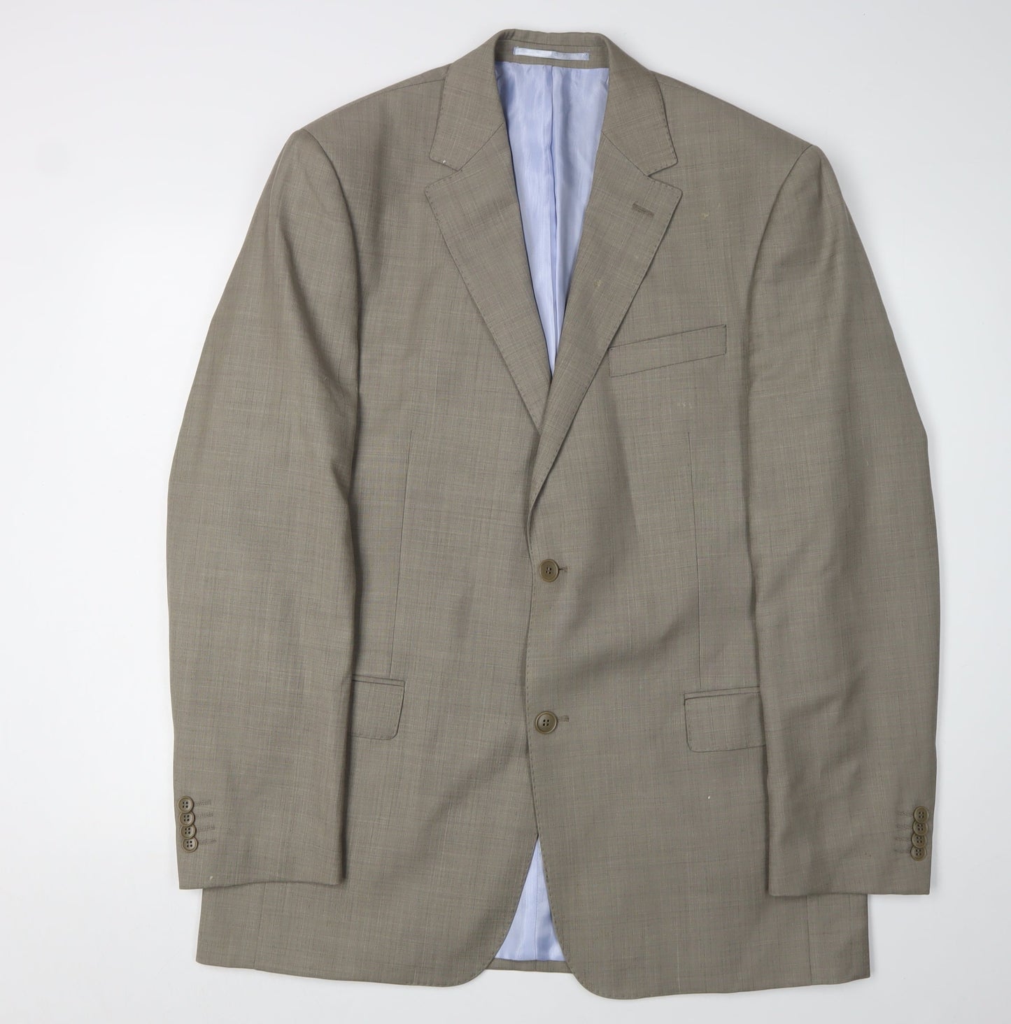 Daniel Hechter Men's Beige Wool Blazer Jacket, Size 42L