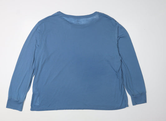 Disney Women’s Blue Long Sleeve T-Shirt 2XL