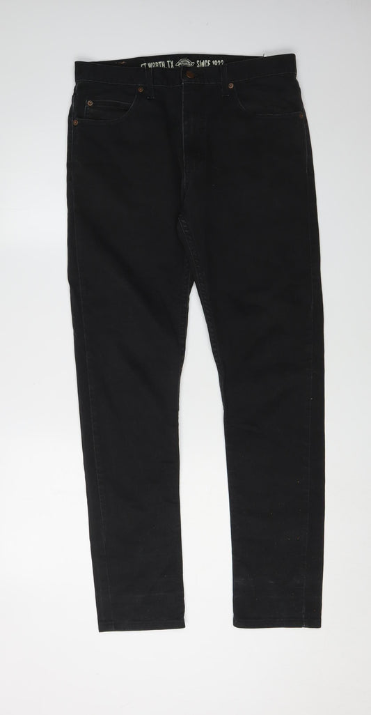 Dickies Men's Black Straight Jeans 32 Waist