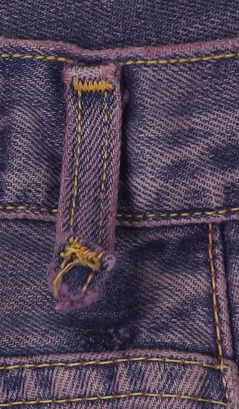 Levi's Women Purple High-Rise Cut-Off Denim Shorts