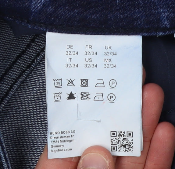 Hugo Boss Men's Slim Blue Straight Jeans 32/34