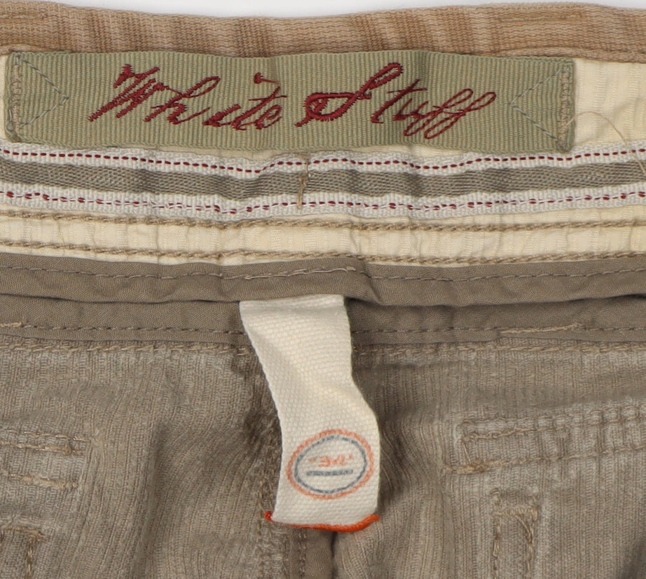 White Stuff Men's Brown Cargo Shorts 2XL Corduroy