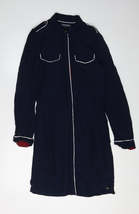 Tommy Hilfiger Women's Blue Shirt Dress Size 8