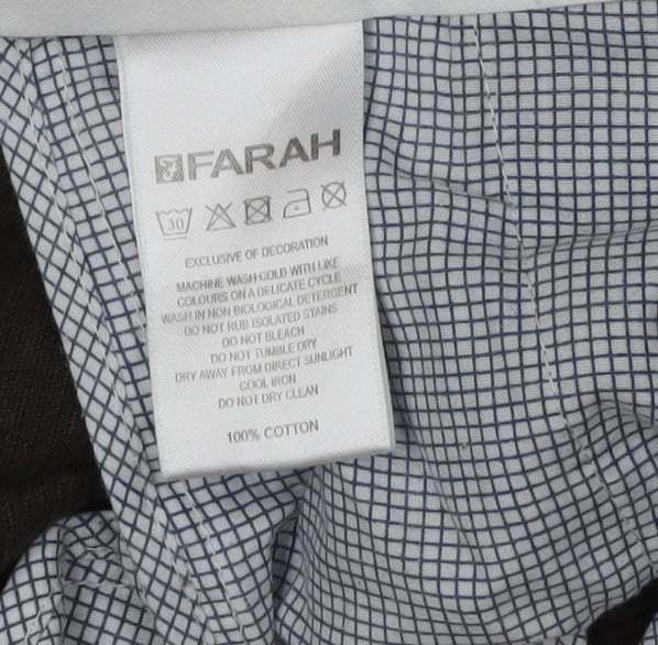 Farah Men's Brown Corduroy Trousers 38