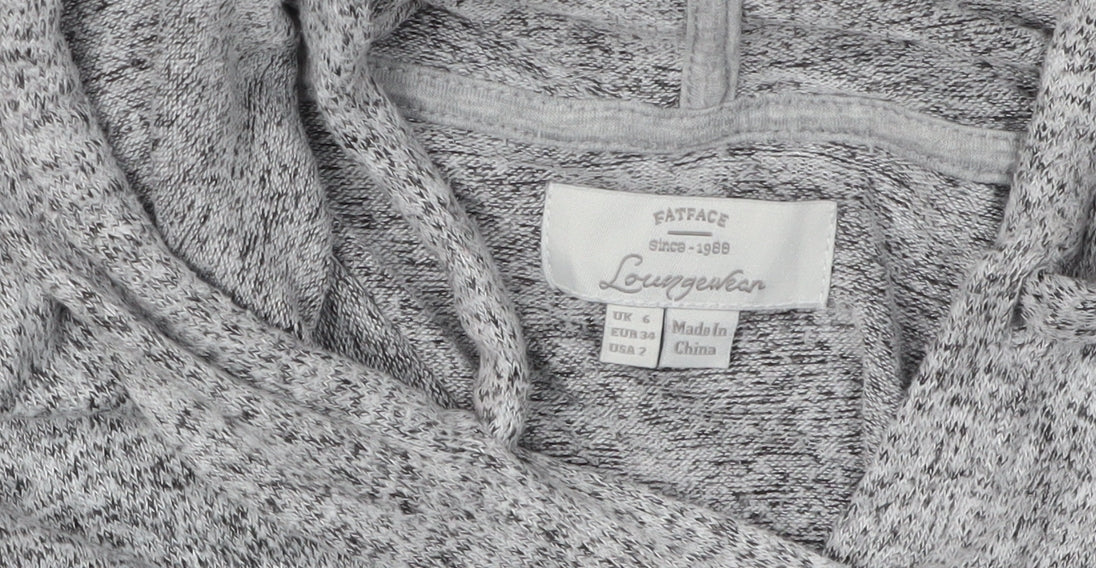 FatFace Women's Grey Pullover Hoodie Size 6