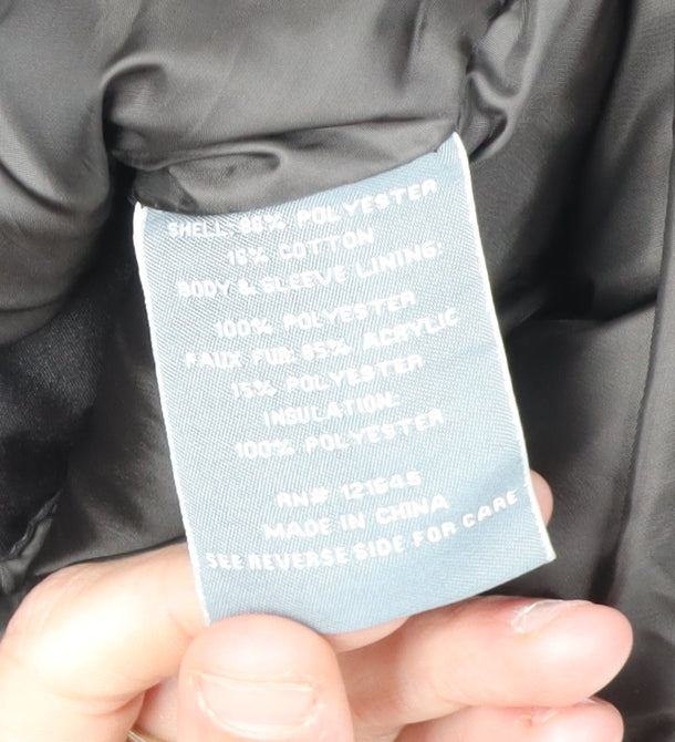 Michael Kors Men's Black Parka Jacket L - Hooded, Pockets