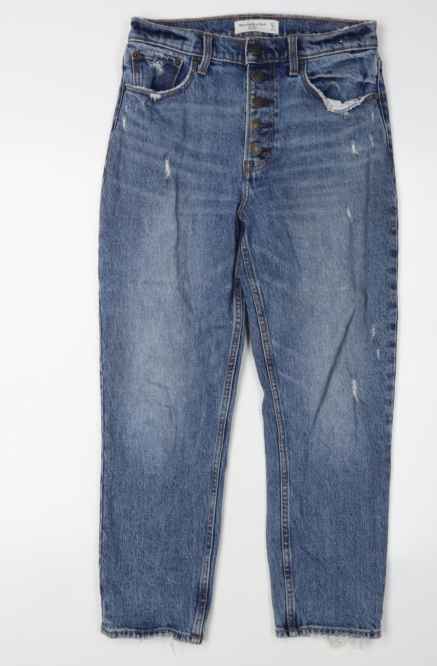 Abercrombie & Fitch Women's Blue Mom Jeans Size 4