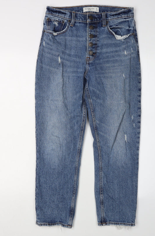 Abercrombie & Fitch Women's Blue Mom Jeans Size 4