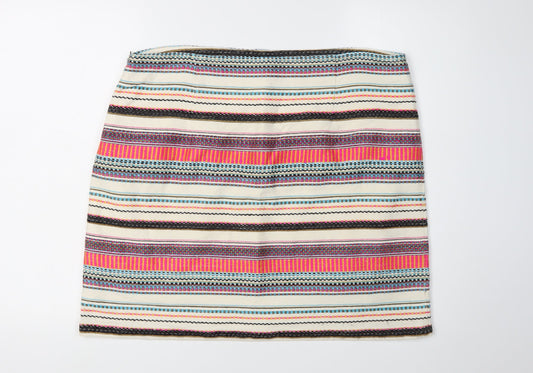 White Stuff Women's Multicoloured Pencil Skirt Size 18
