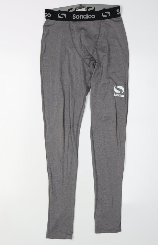 Sondico Men's Grey Compression Leggings M