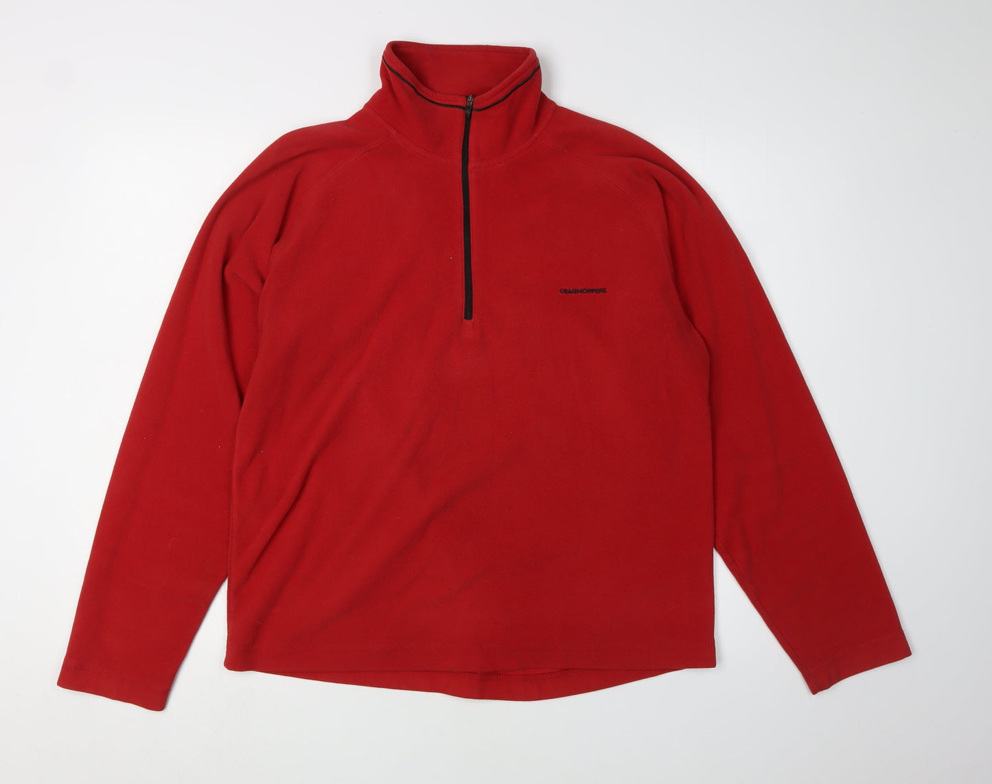 Craghoppers Men's Red 1/2 Zip Fleece Sweatshirt S
