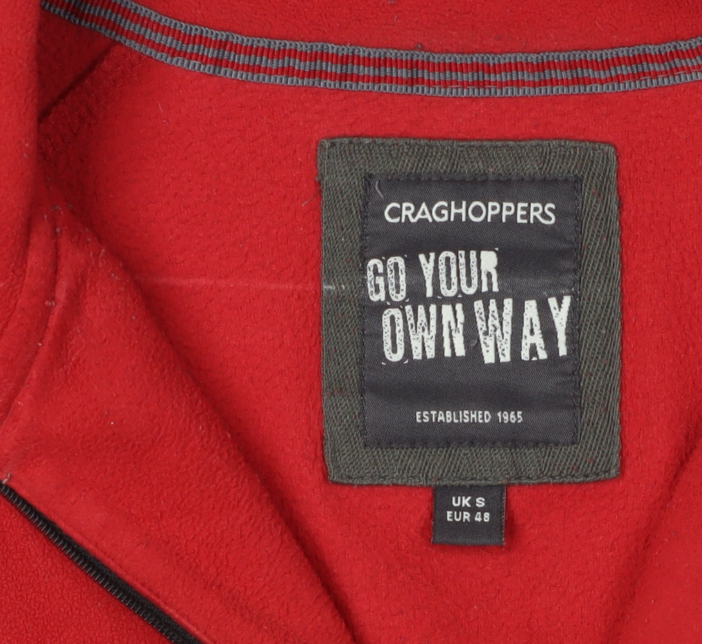 Craghoppers Men's Red 1/2 Zip Fleece Sweatshirt S